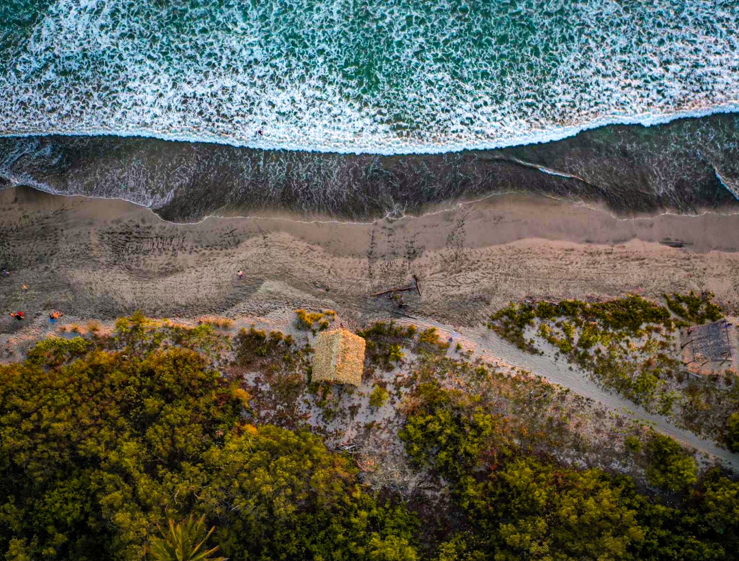 Nosara, Costa Rica — Pacific coastline aerial view